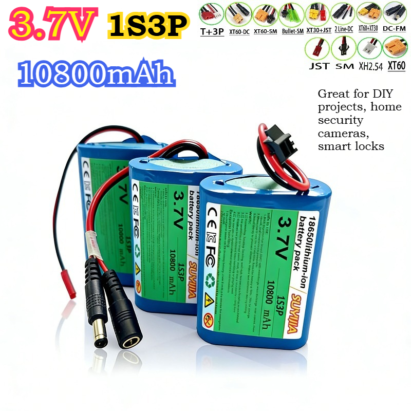 Home Security Robots - 3.7V 10800mAh 1S3P 18650 Brand new