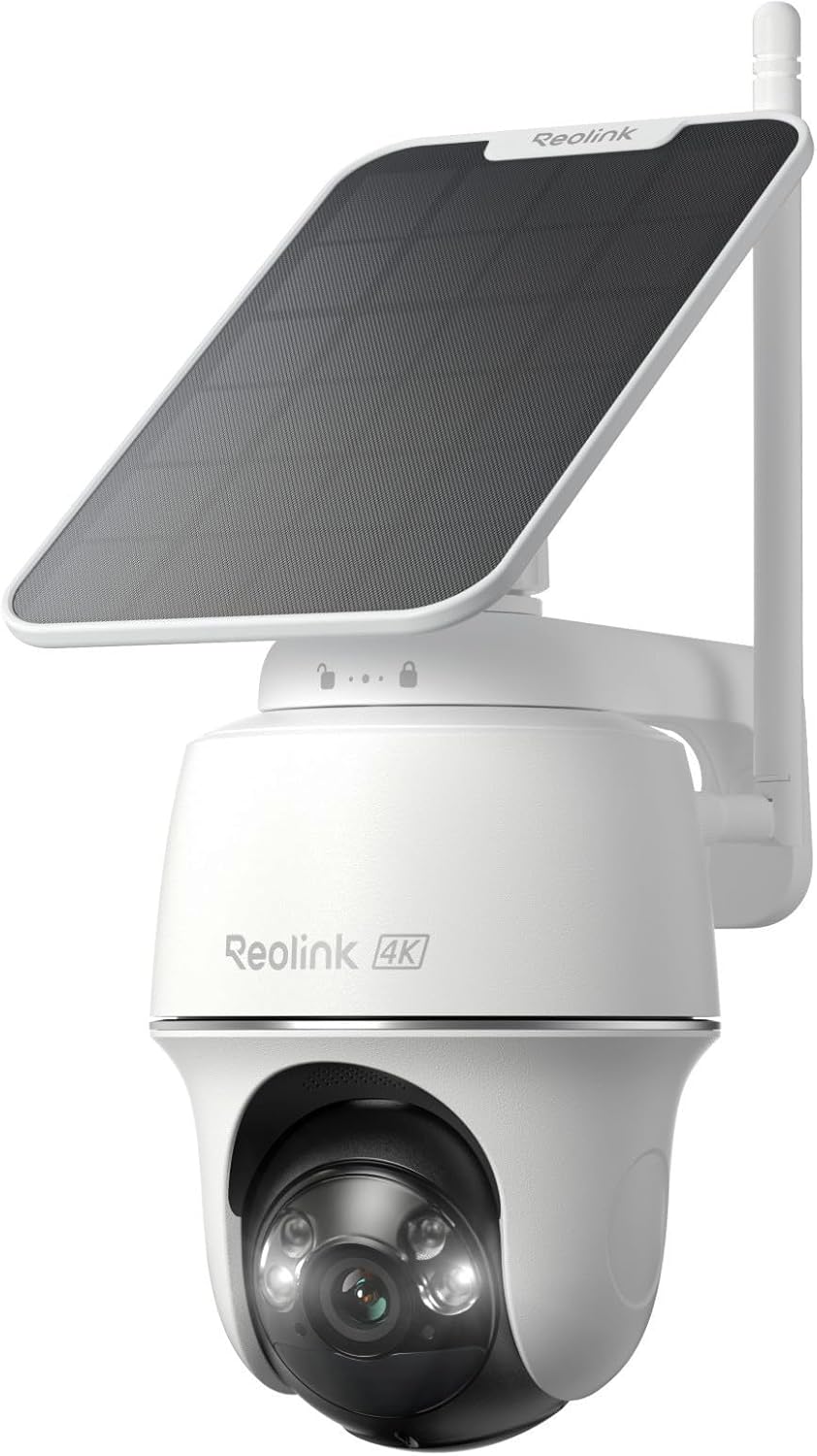 Home Security No Subscription - 4K Solar Security Camera Wireless Outdoor