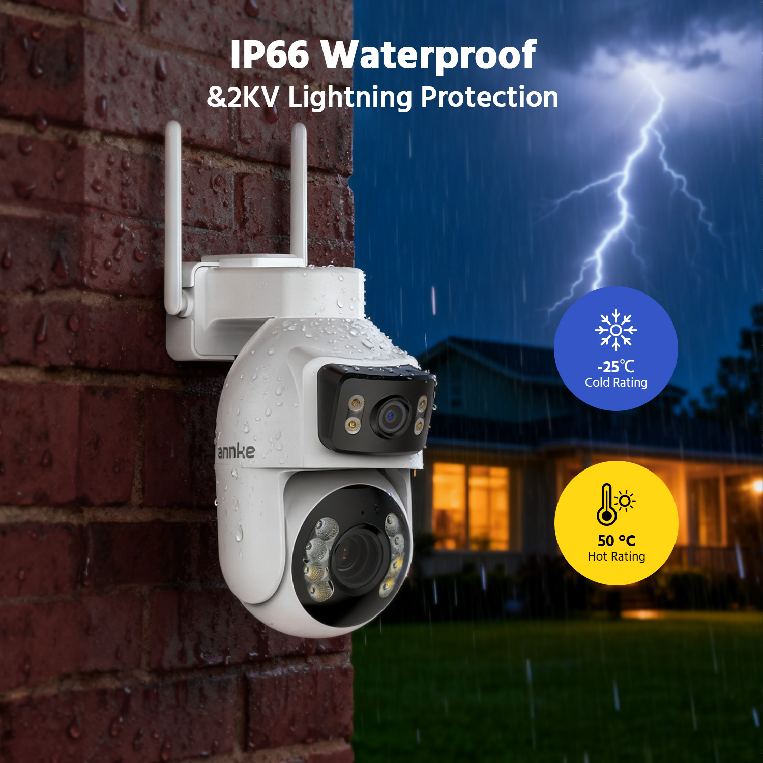 Home Security Group - ANNKE 3 Inch PTZ Dual-Lens Security