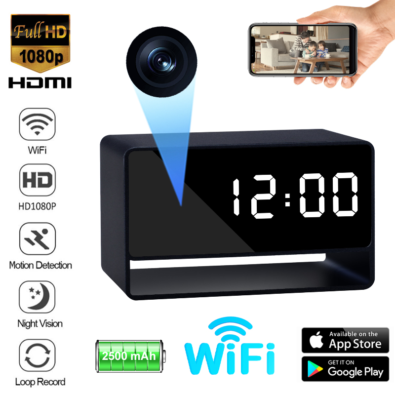 Hidden Camera Clock - 1080P WiFi Camera Digital Clock Mini