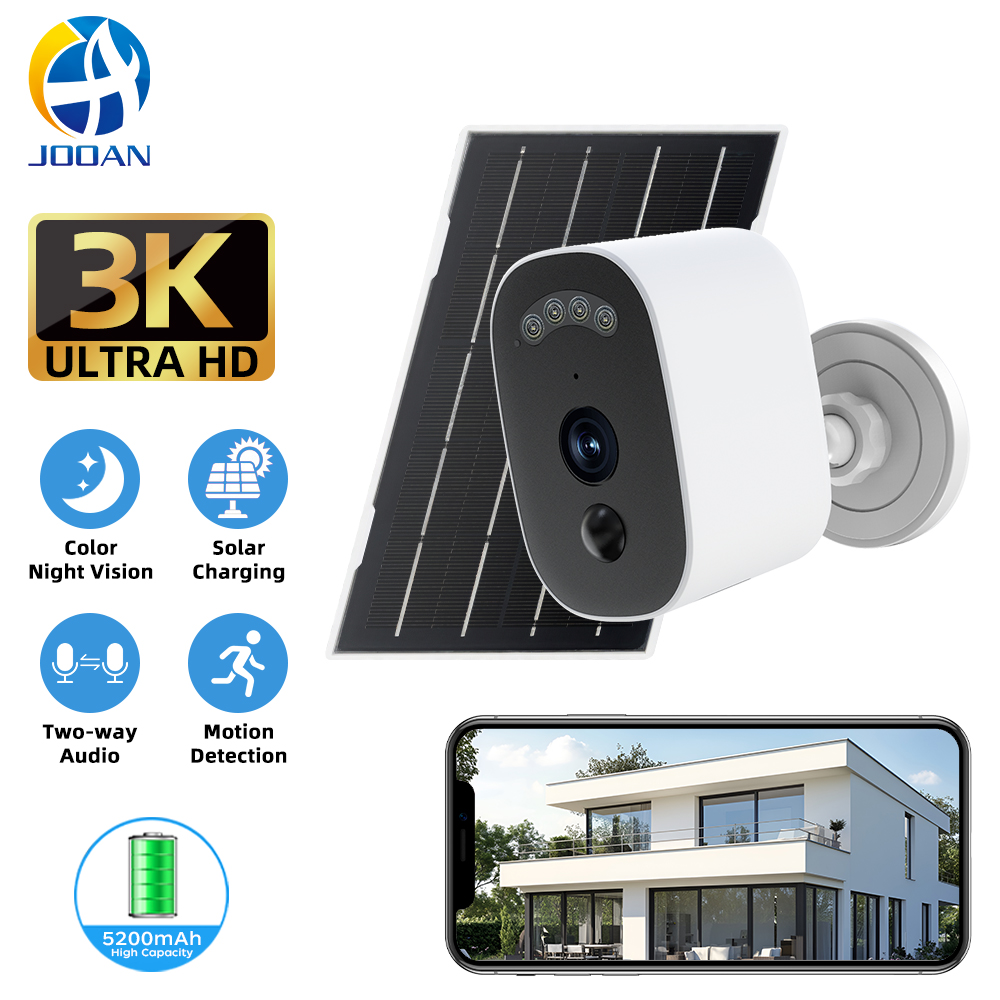 Home Security Front Door - Jooan 3K HD Solar Security Camera