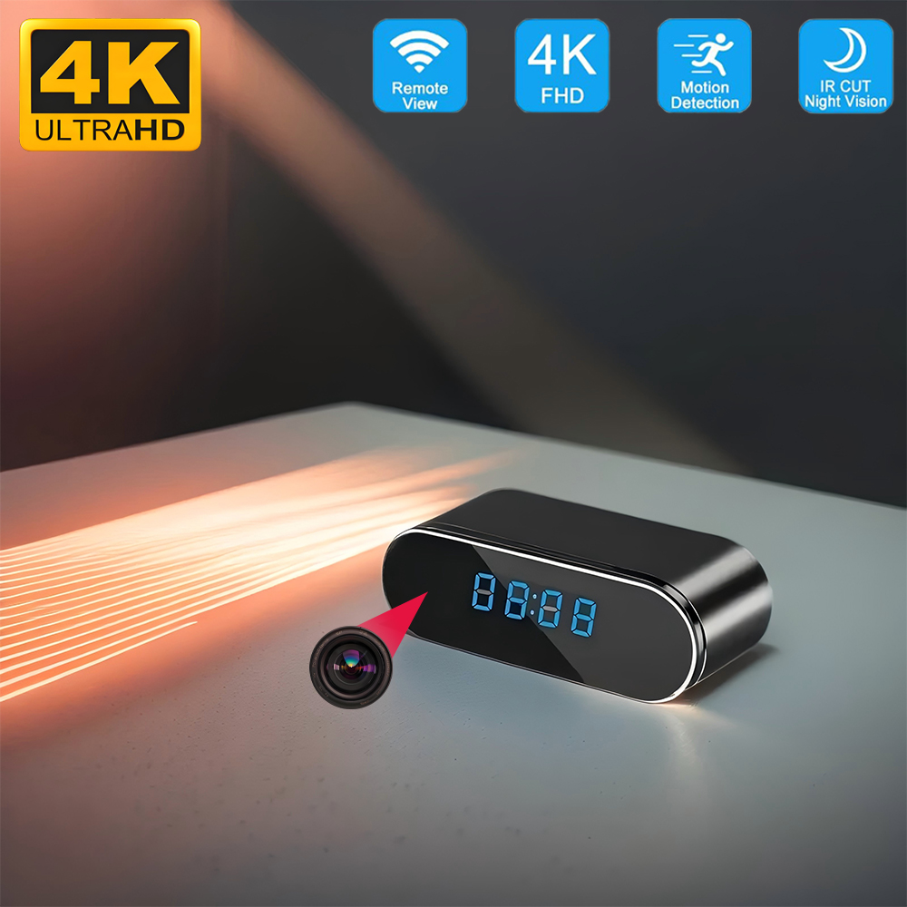 Hidden Camera Clock - Fully Upgraded and Improved WIFI Mini