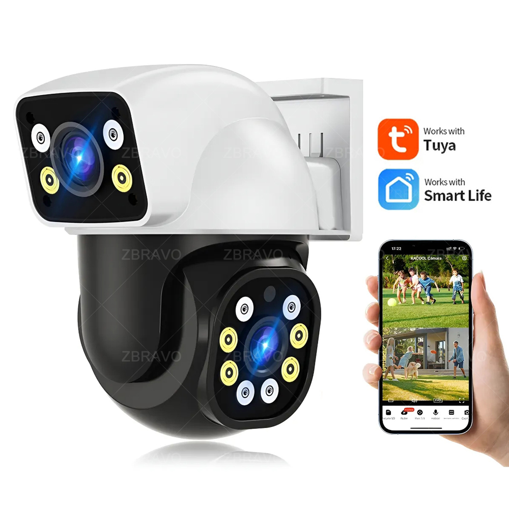 Home Security Front Door - Smartlife 8MP WiFi Tuya Outdoor Camera