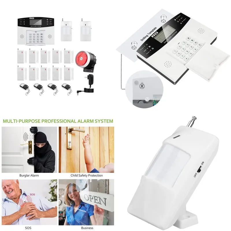 Home Security Systems - House Burglar Alarm Kit Auto Dial