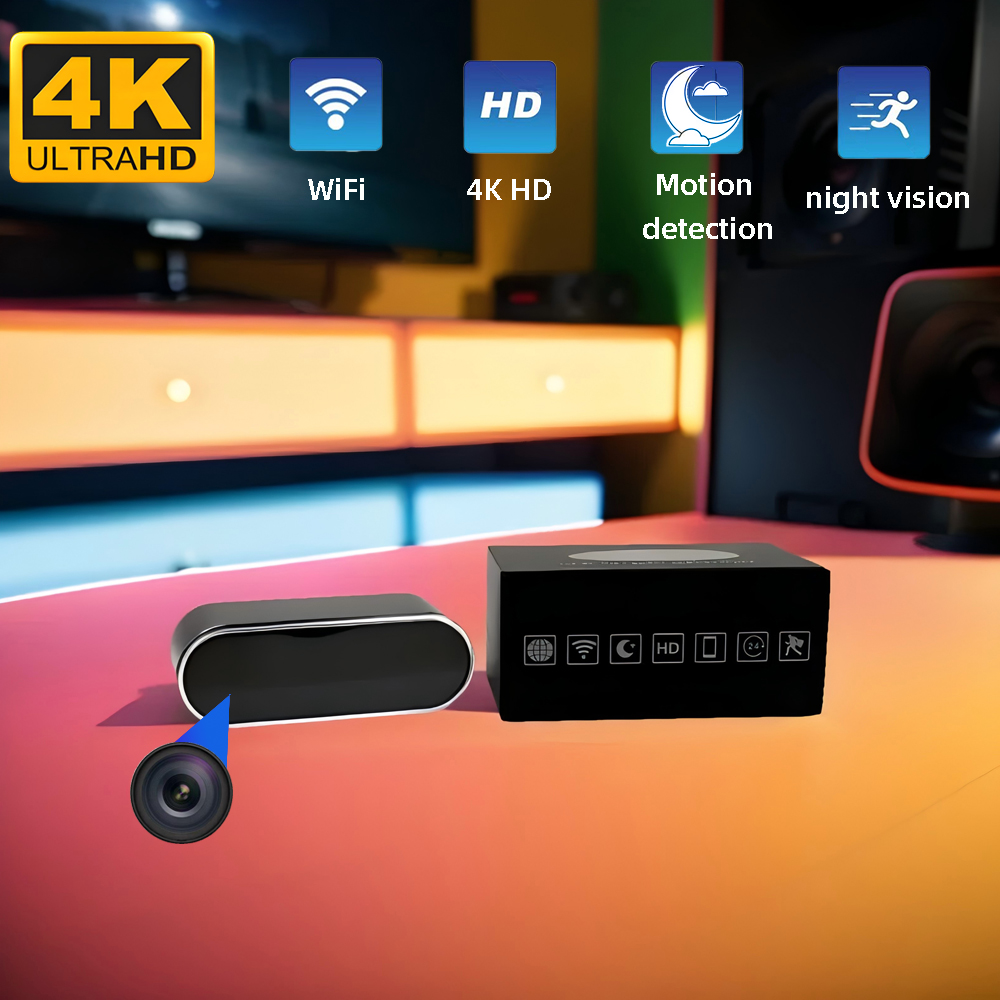 Hidden Camera Clock - New Upgraded and Improved 4KHD Mini