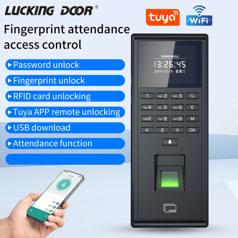 Home Security Systems - Tuya Smart Biometric Fingerprint Recognition Time