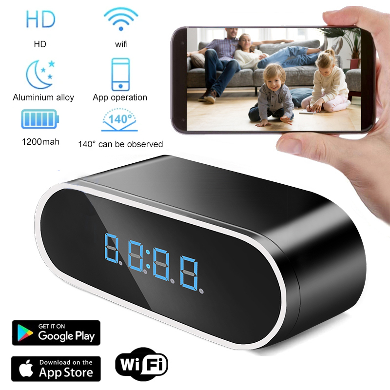 Hidden Camera Clock - Wifi Mini Clock Camera Remote Viewing