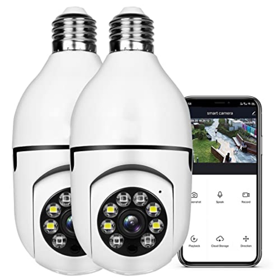 Home Security With Camera - Light Bulb 1080P Security Wireless Camera