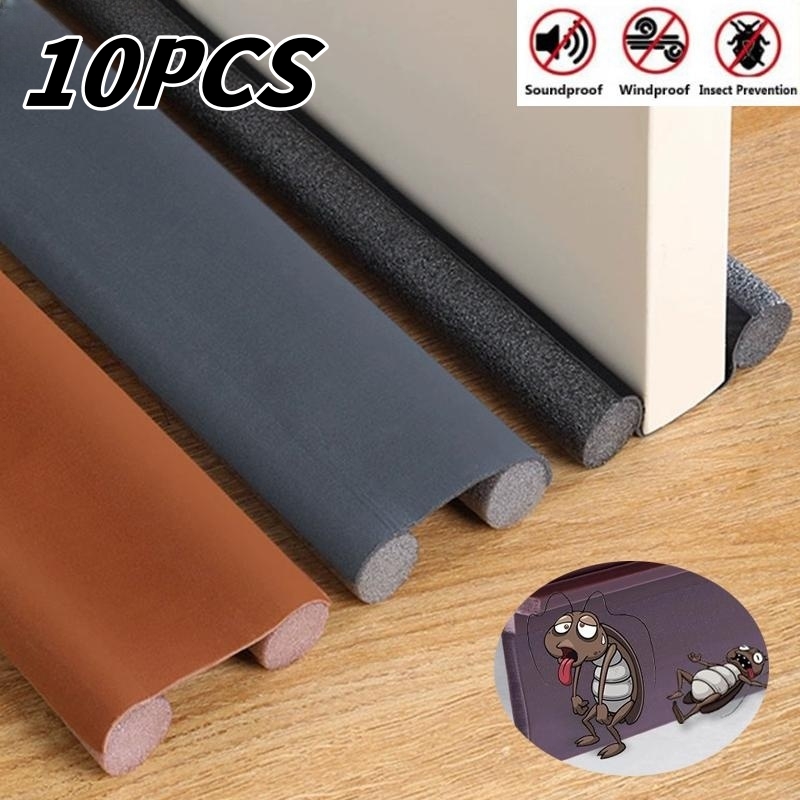 Home Security Front Door - 10PCAdjustable Door Bottom Seal Strip Weather