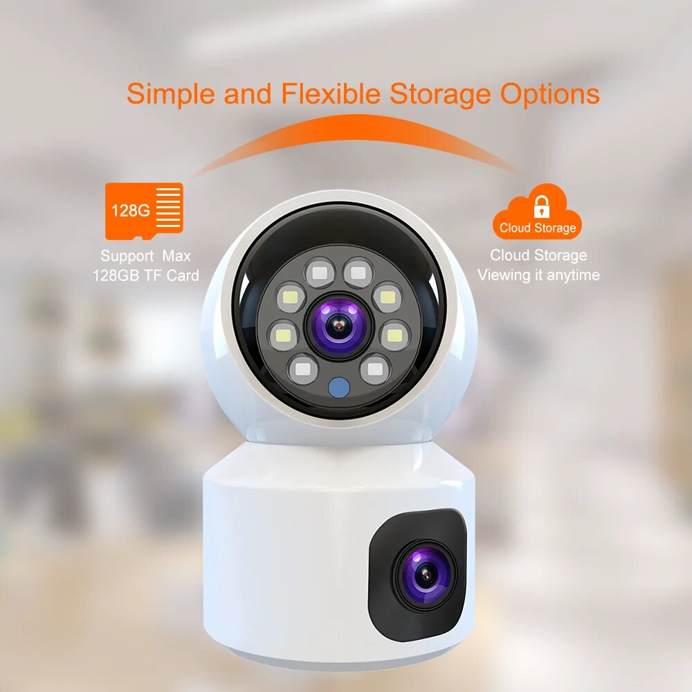 Home Security Robots - Dual Lens 6MP HD WiFi 4G