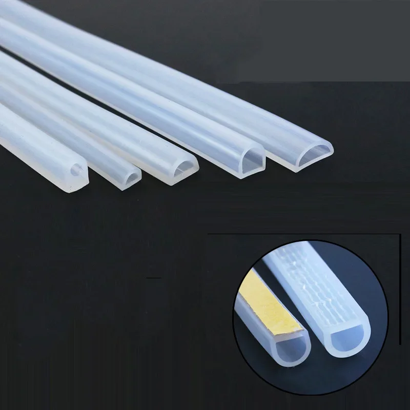 Home Security Front Door - 1-5M D Shape Silicone Rubber Sealing