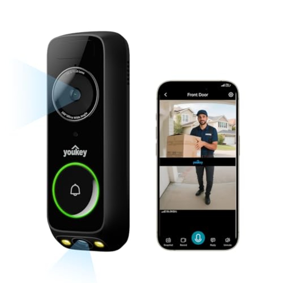 Home Security No Subscription - Wireless doorbell camera for home security,