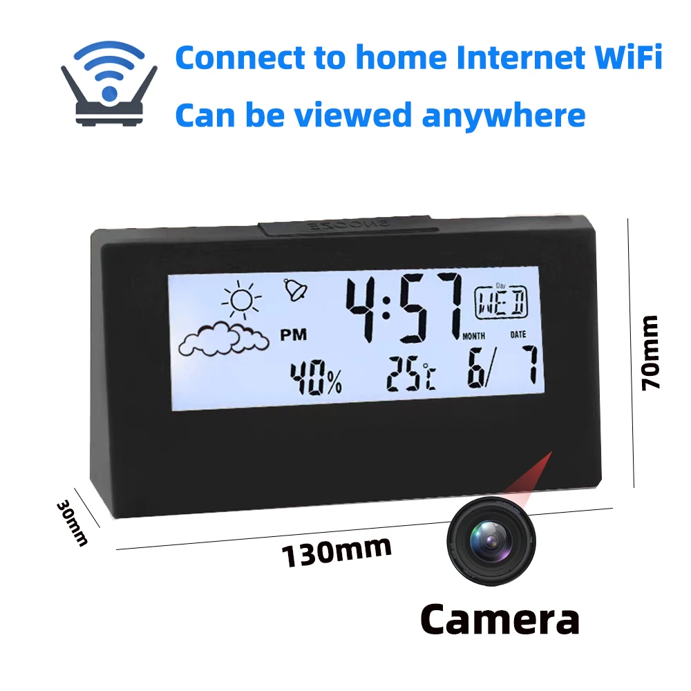 Brand New 4KHD Mini Clock Came - Hidden Camera Clock ulasan dan harga