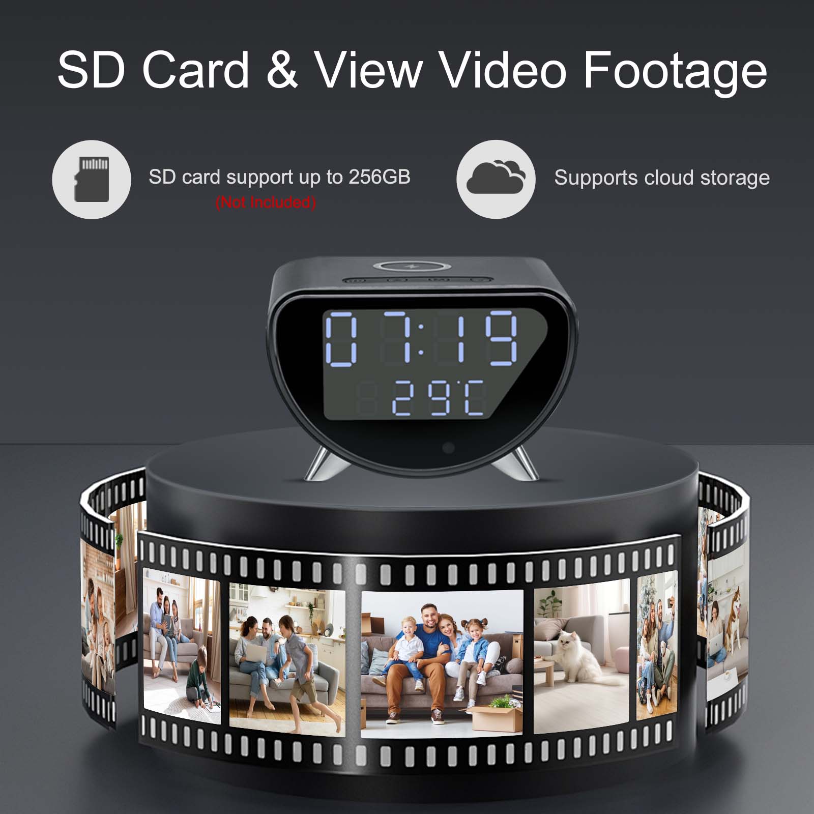 WiFi Clock Camera with Wireles - Hidden Camera Clock ulasan dan harga