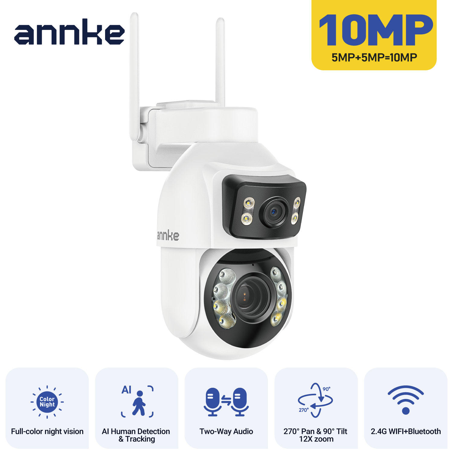 ANNKE 3 Inch PTZ Dual-Lens Sec - Home Security Group ulasan dan harga