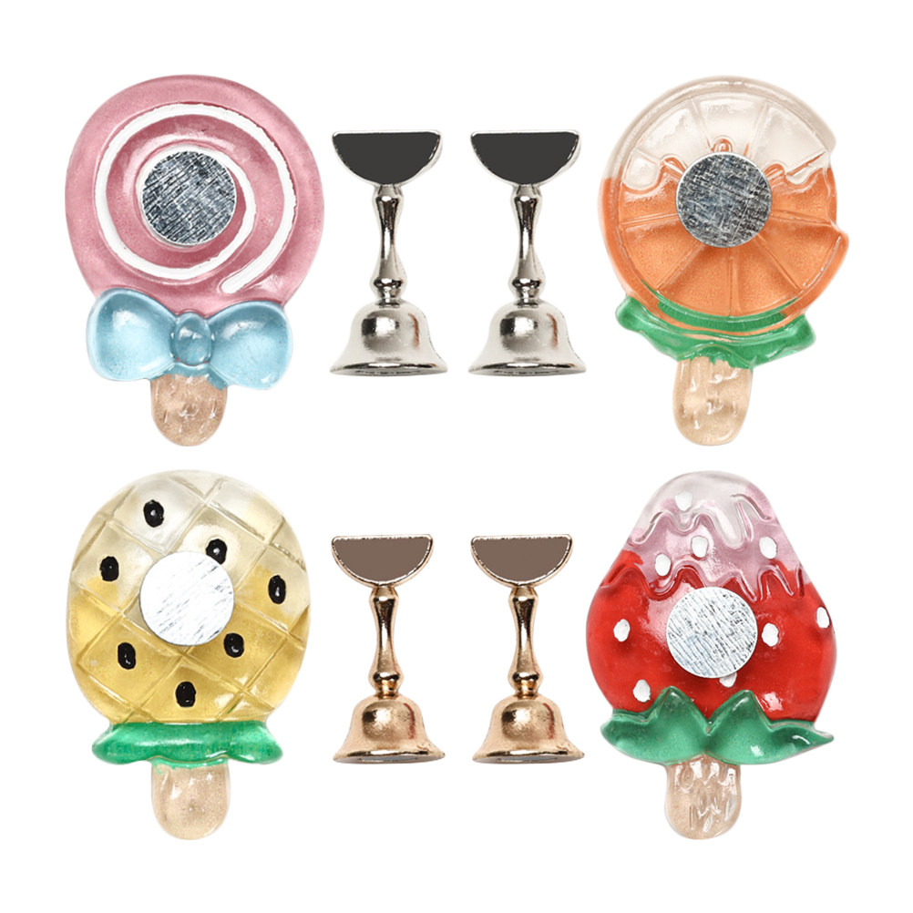 4Pcs Nail Art Practice Stand N - Home Security Units ulasan dan harga