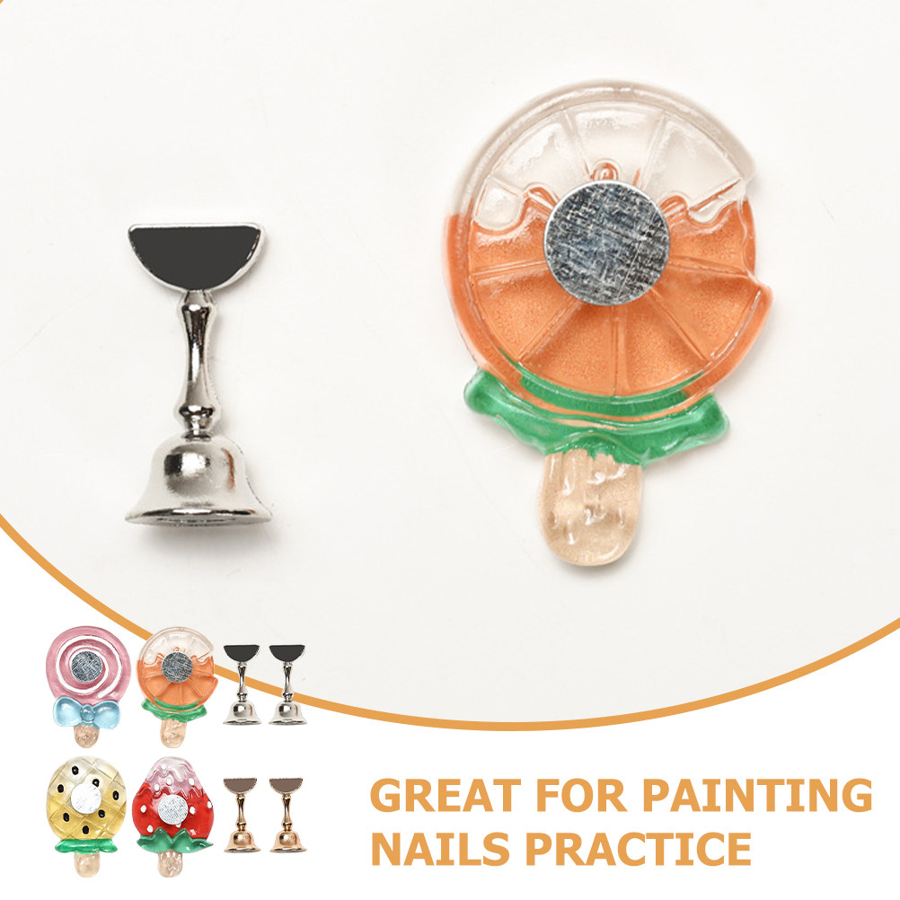 4Pcs Nail Art Practice Stand N - Home Security Units ulasan dan harga