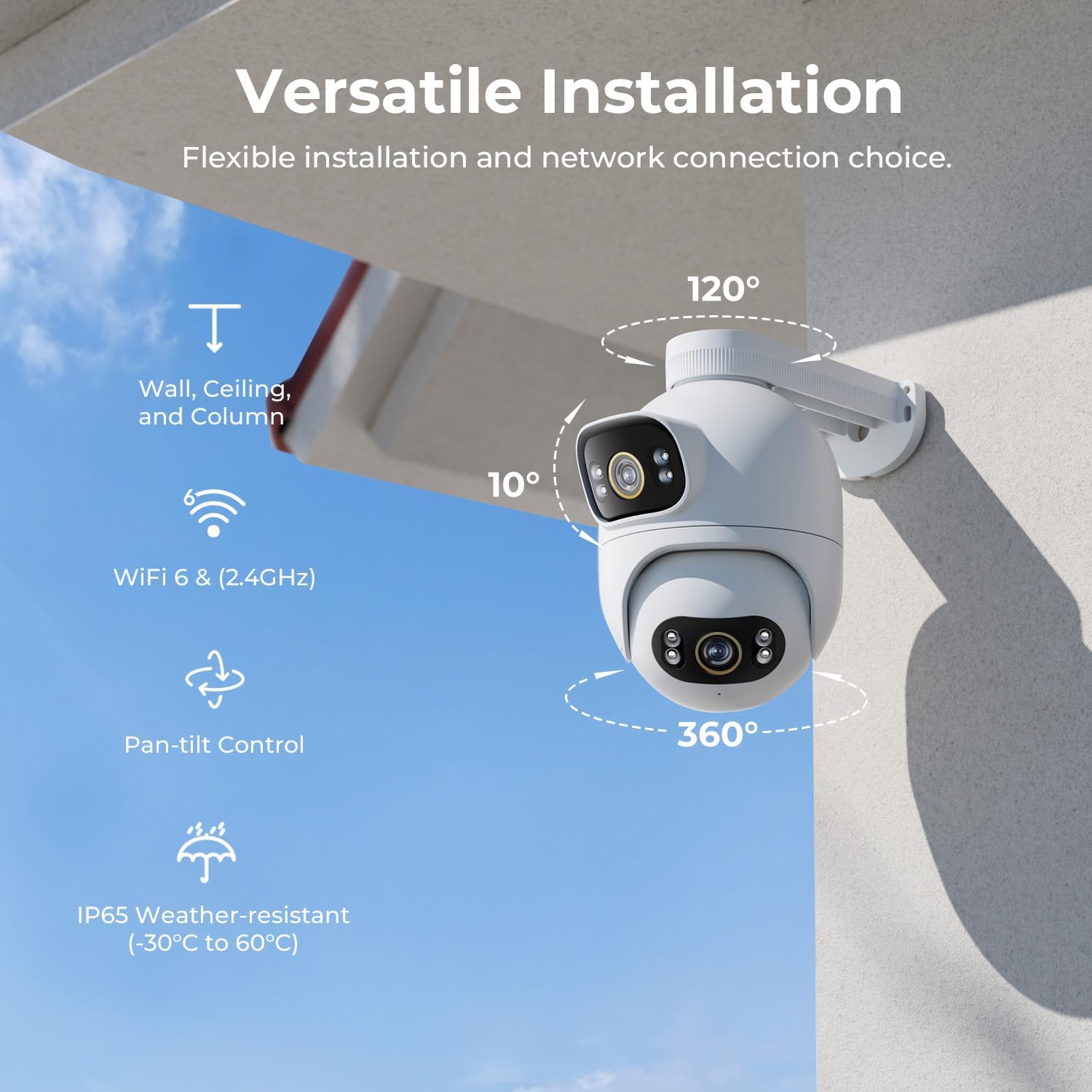 IMILAB EC6 Dual 3K+3K WiFi Hom - Home Security Flood Lights ulasan dan harga