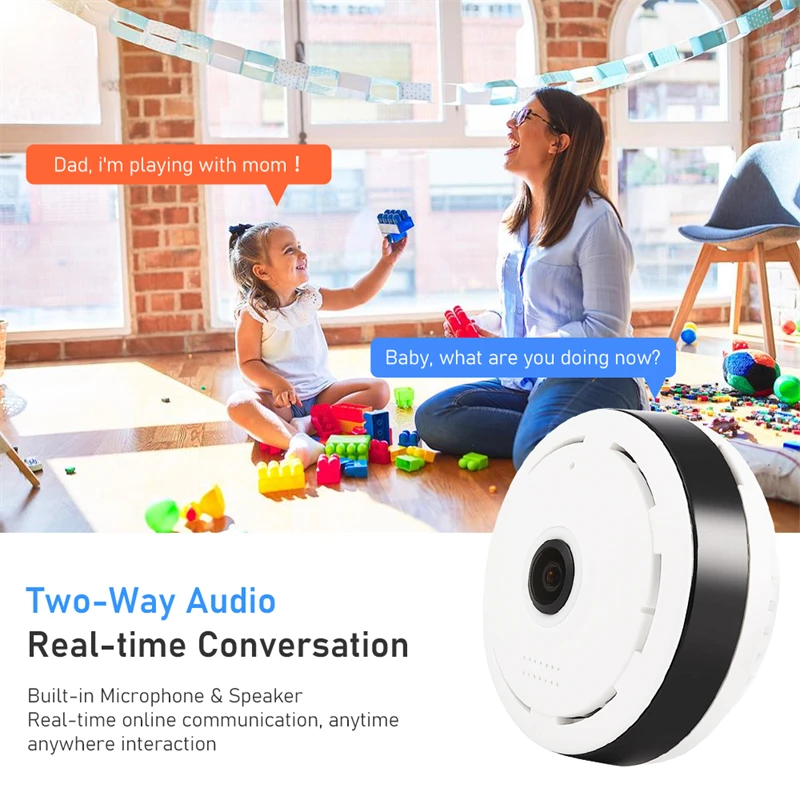 V380 Pro Wifi Panorama Camera  - Hidden Camera Clock ulasan dan harga