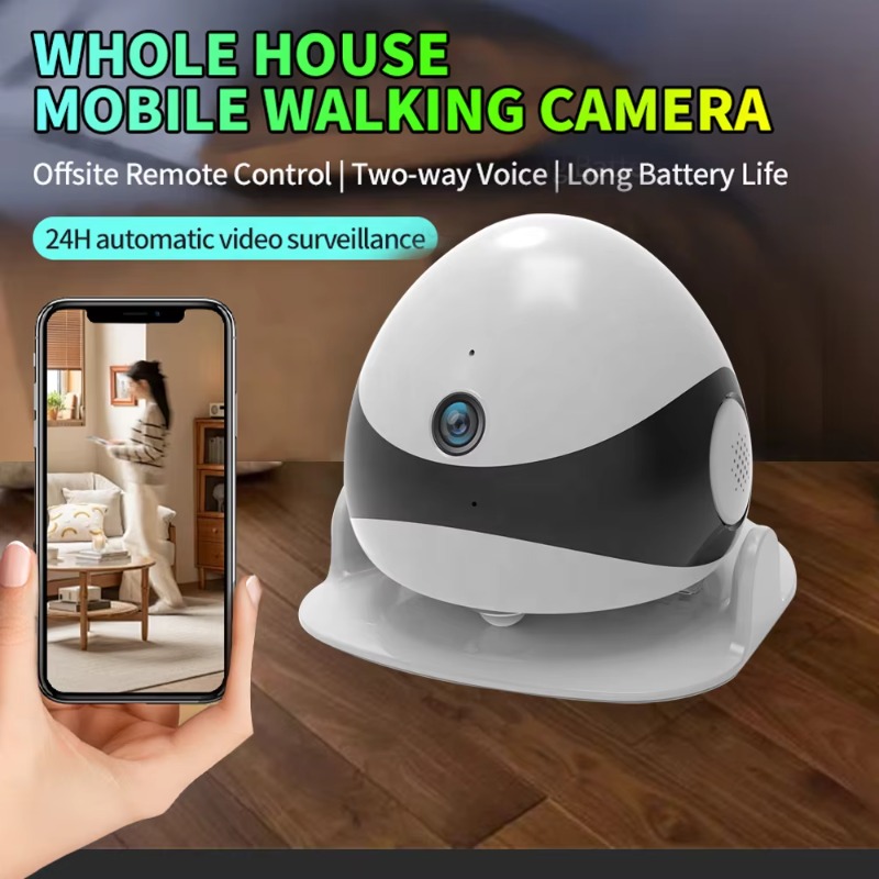 Wireless 2K HD Mobile Pet Comp - Home Security Robots ulasan dan harga