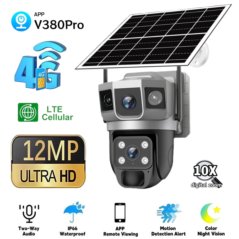 4G Camera Outdoor Solar Survei - Home Security Group ulasan dan harga