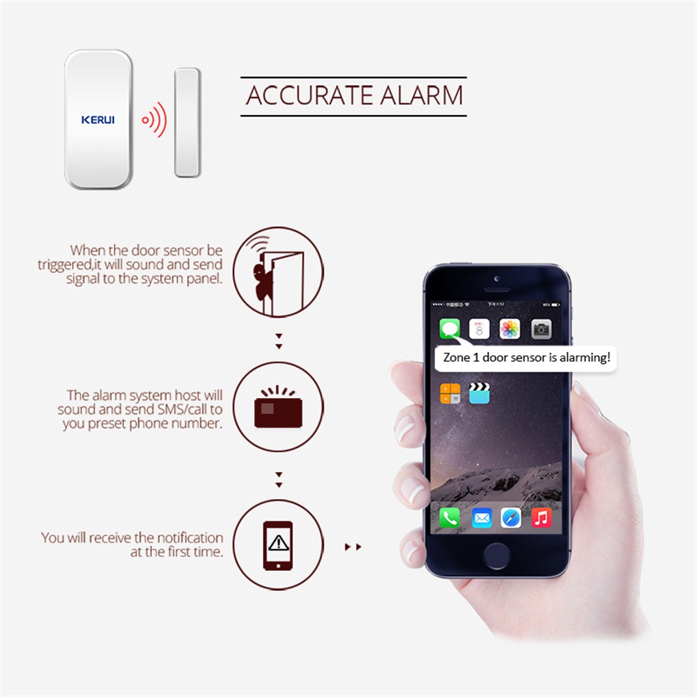 KERUI D035 433MHz Wireless Win - Home Security Equipment ulasan dan harga