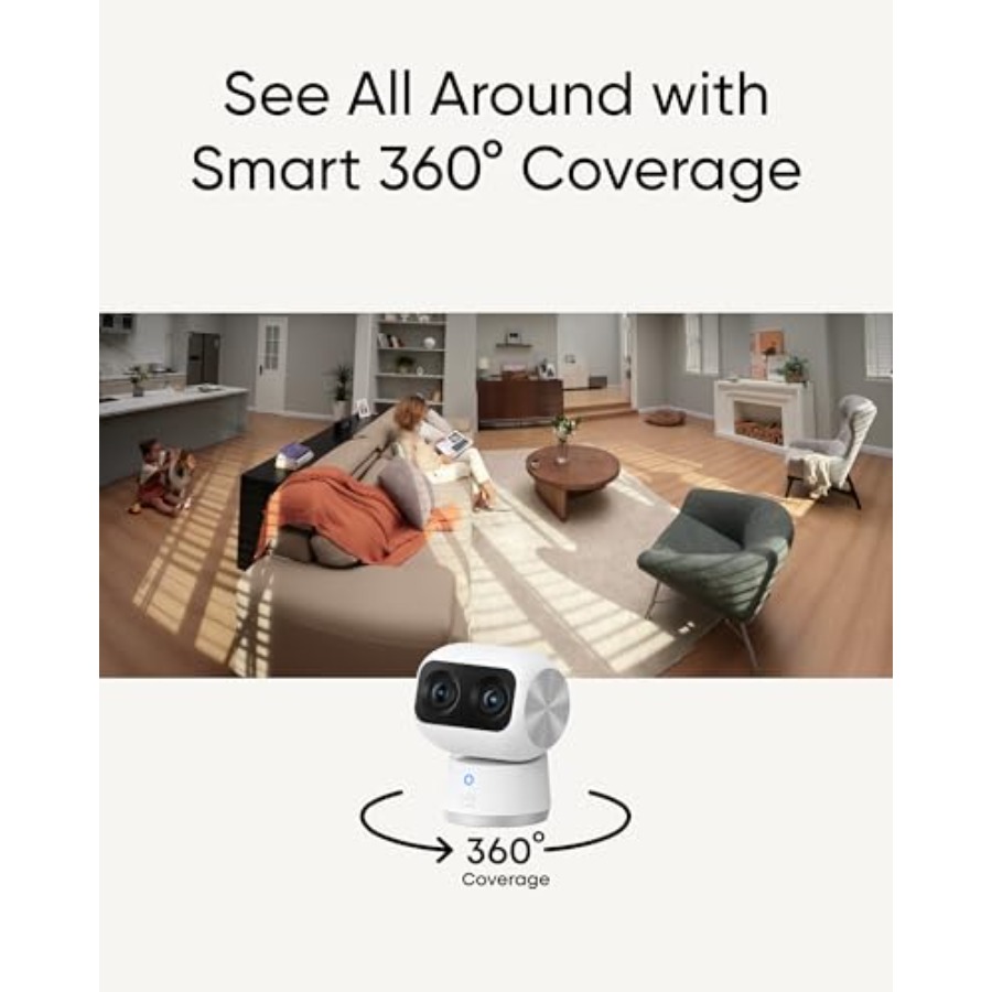 4K Indoor Cam S350 for home se - Home Security No Subscription ulasan dan harga