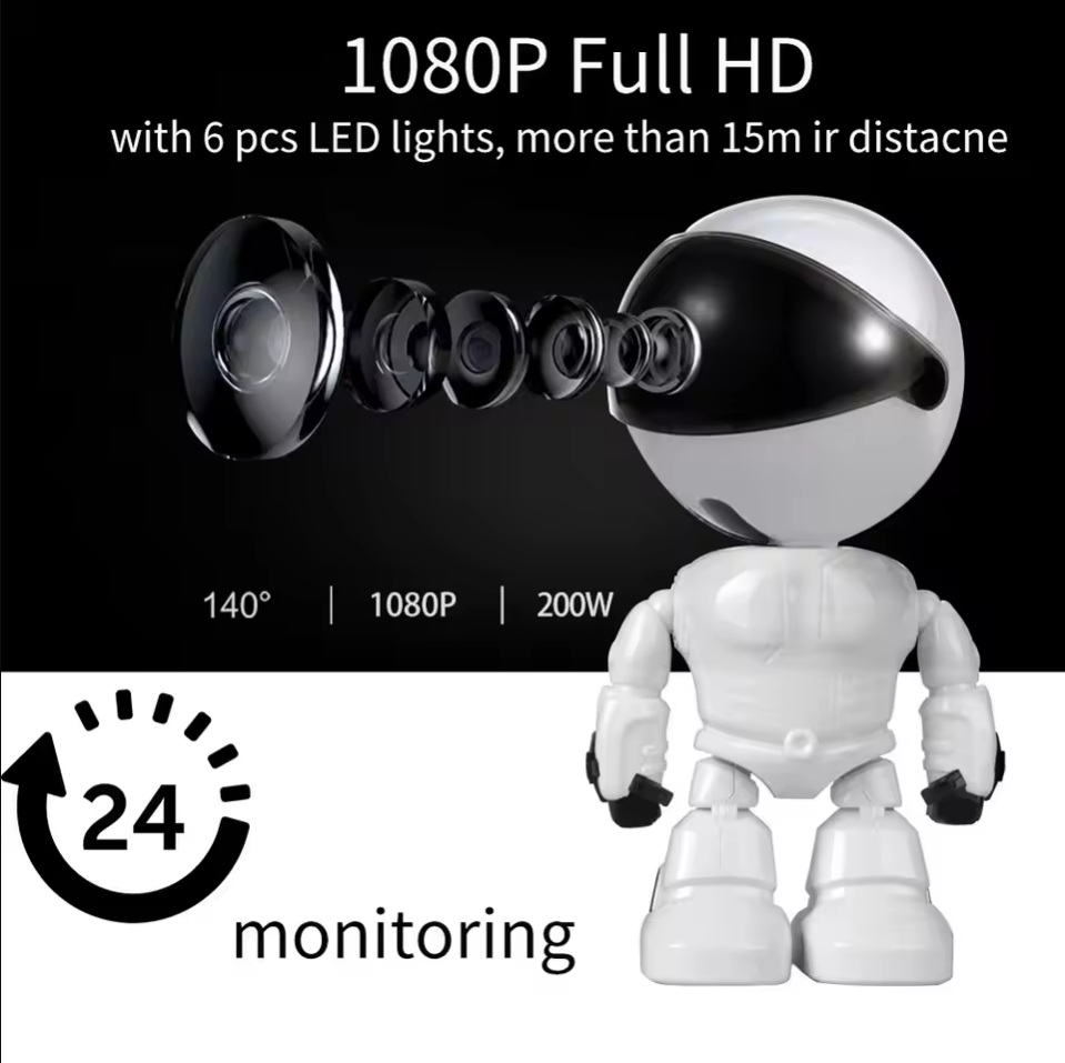 1080P Robot IP Camera Security - Home Security Robots ulasan dan harga