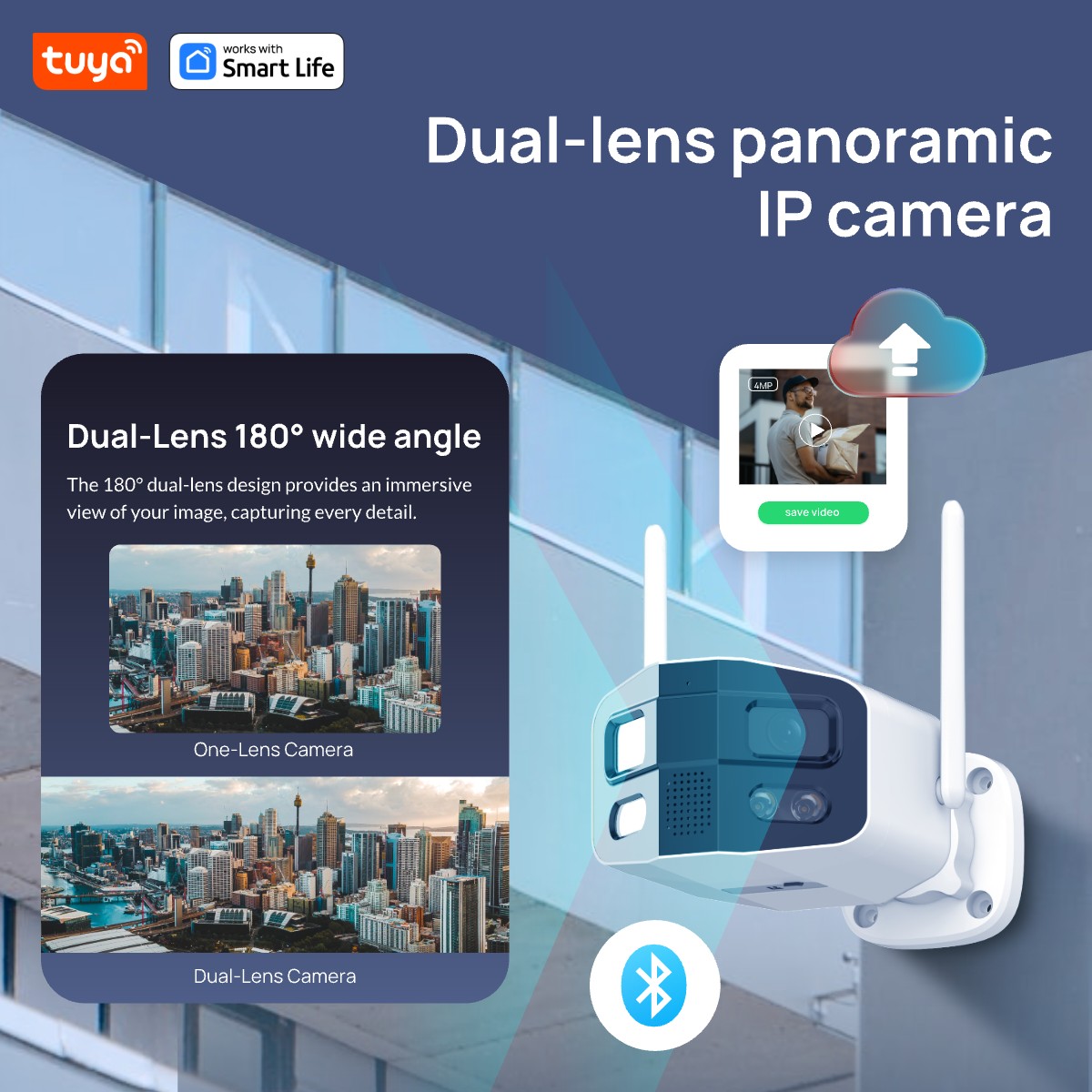 Tuya Smart 4MP 2.5K Dual-Lens  - Home Security Camera Xiaomi ulasan dan harga