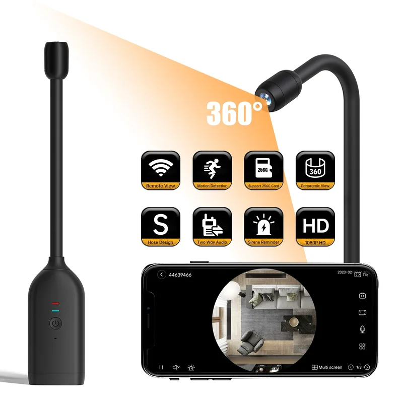 QJ700 Mini WiFi Camera HD 1080 - Hidden Camera Clock ulasan dan harga