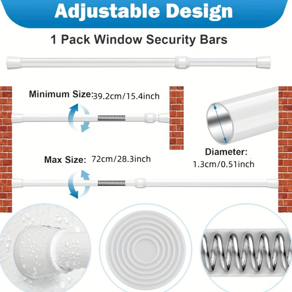 Adjustable Metal Window & Door - Home Security Bars ulasan dan harga