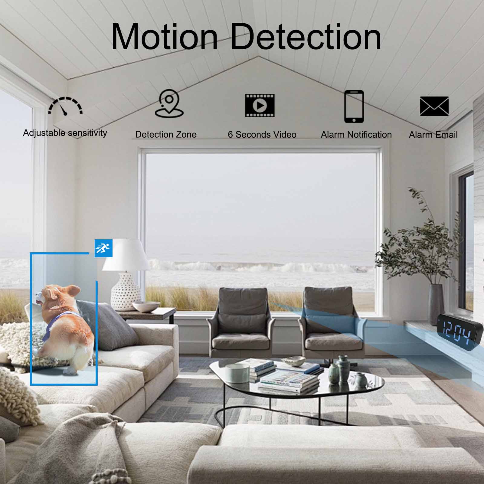Wi-Fi Clock Camera with 1080P  - Hidden Camera Clock ulasan dan harga