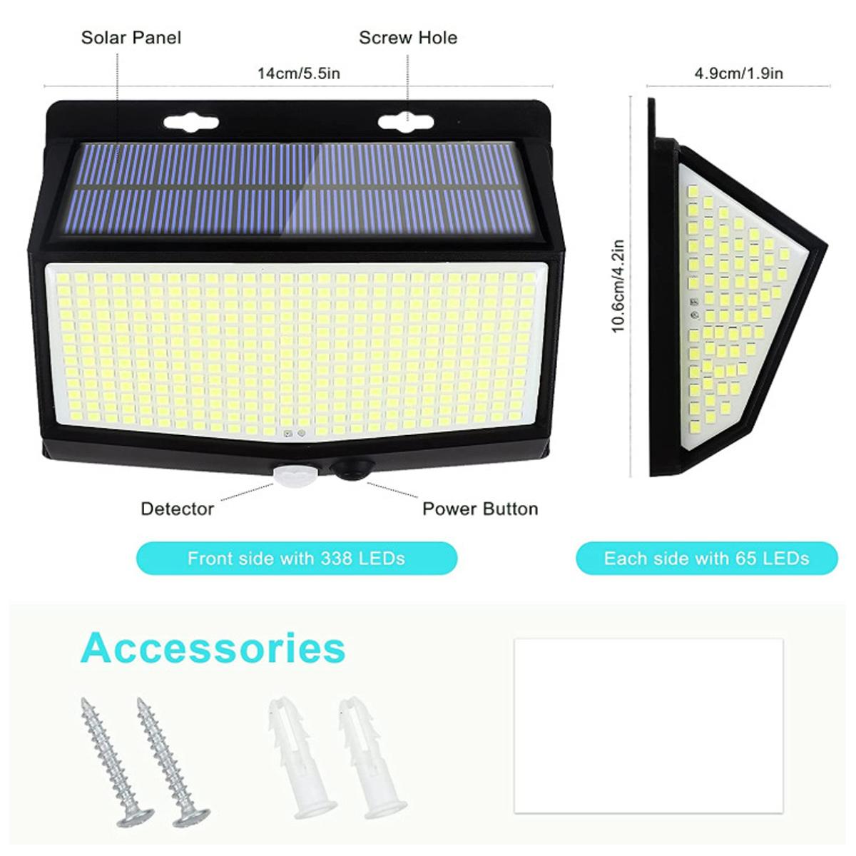 3-Sided LED Wall Light Auto On - Home Security Flood Lights ulasan dan harga