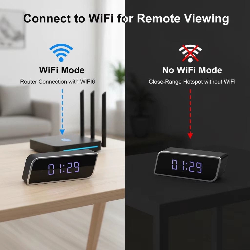 Digital Clock Camera 1080P FHD - Hidden Camera Clock ulasan dan harga