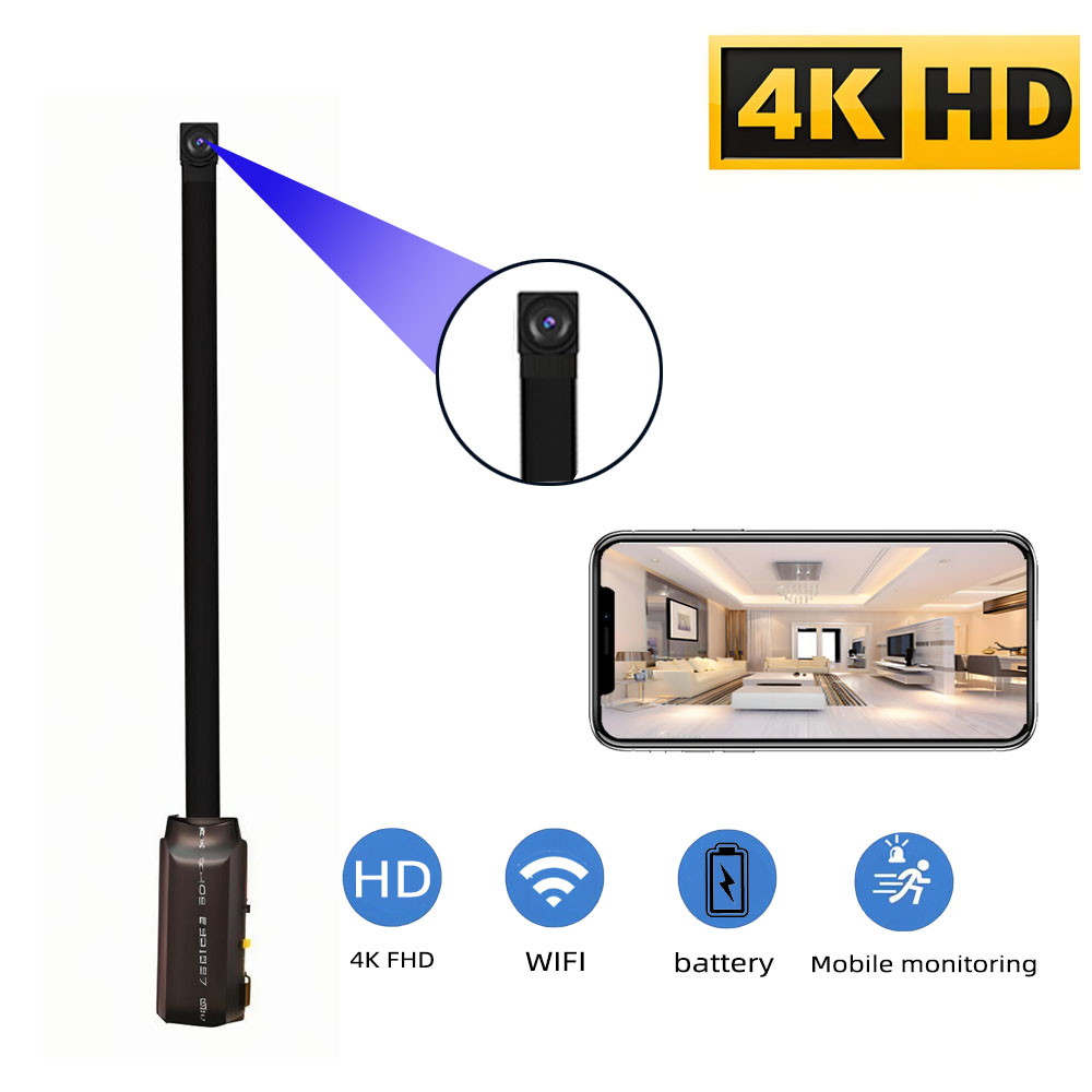 4K HD Mini WiFi Camera, Suppor - Hidden Camera Clock ulasan dan harga