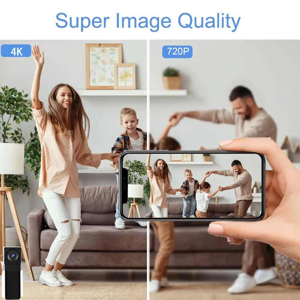 4K HD Mini WiFi Camera, Suppor - Hidden Camera Clock ulasan dan harga