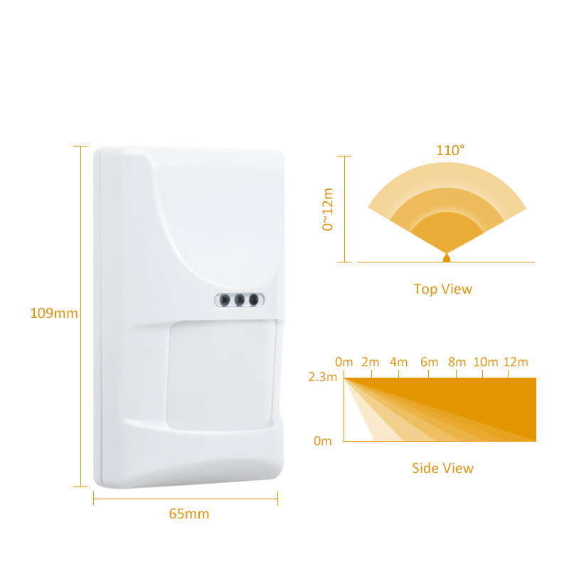 1/3pcs Wired Indoor PIR Microw - Pet Immune Pir Sensor ulasan dan harga