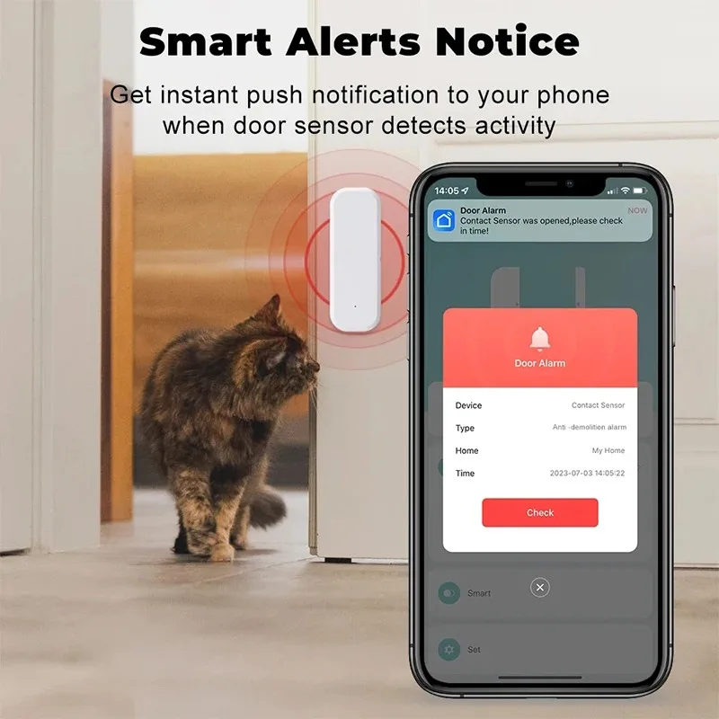 Tuya WiFi Smart Door Window Se - Home Security Equipment ulasan dan harga