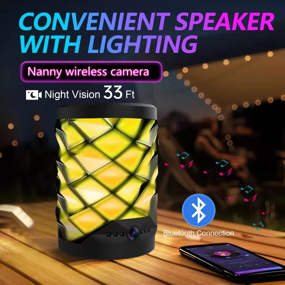 HD Mini Wifi Camera Bluetooth  - Home Security Flood Lights ulasan dan harga