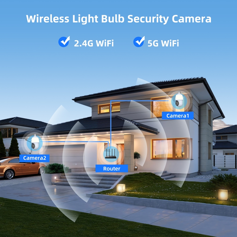 3MP 1296P iCsee APP  Full Colo - Home Security Flood Lights ulasan dan harga