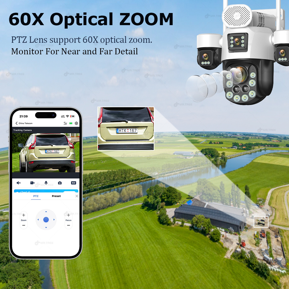 AOV Four Lens Outdoor Surveill - Home Security Group ulasan dan harga