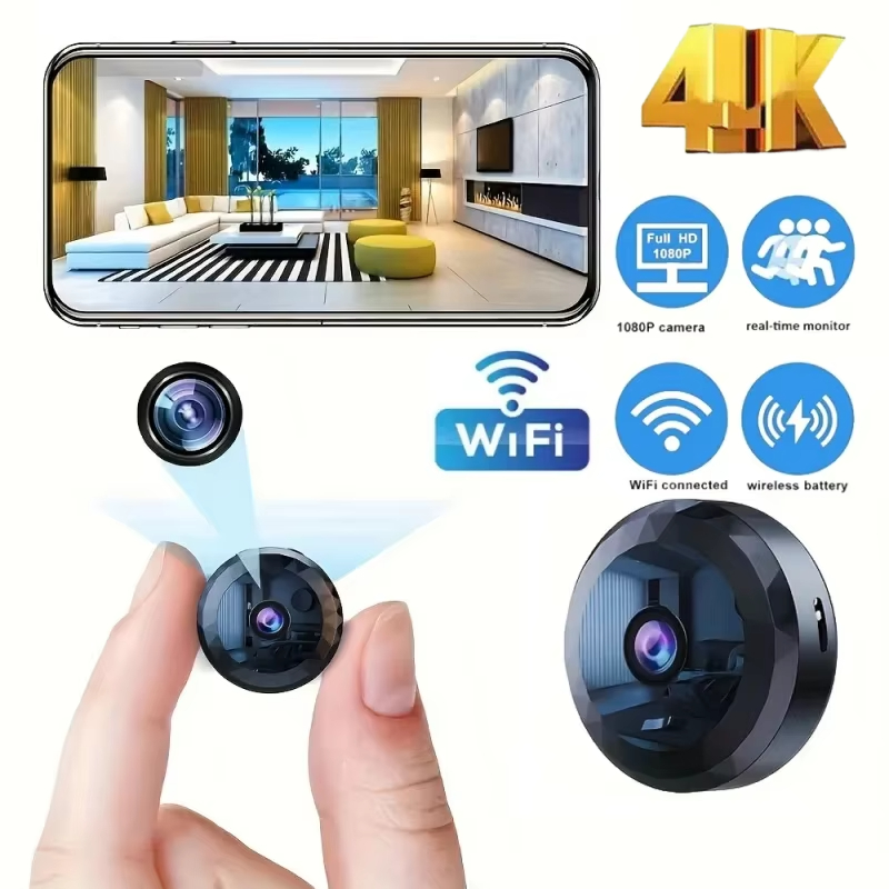 4K Mini WiFi Camera Wireless S - Hidden Camera Clock ulasan dan harga