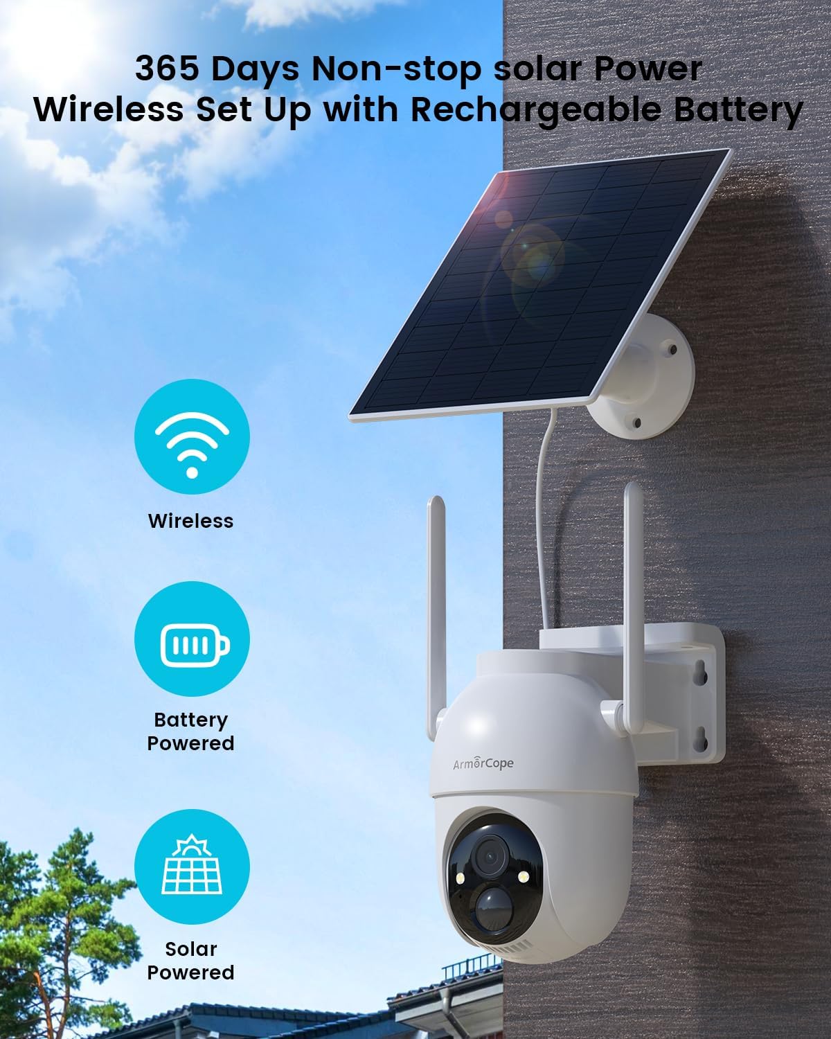 Wireless Outdoor Security Came - Home Security No Subscription ulasan dan harga