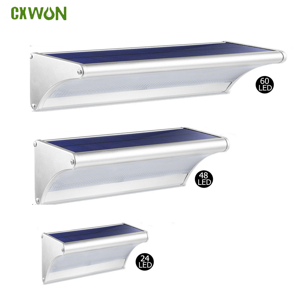 Outdoor Solar 60/48/24Led Lamp - Home Security Flood Lights ulasan dan harga