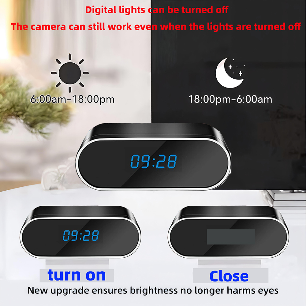 New Upgraded and Improved 4KHD - Hidden Camera Clock ulasan dan harga