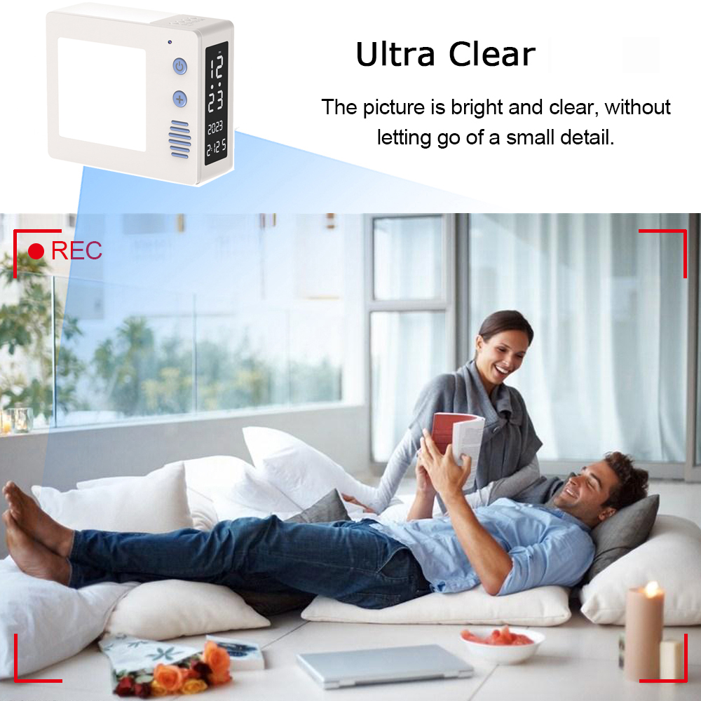 1080P HD4K WiFi Mini Camera LE - Hidden Camera Clock ulasan dan harga