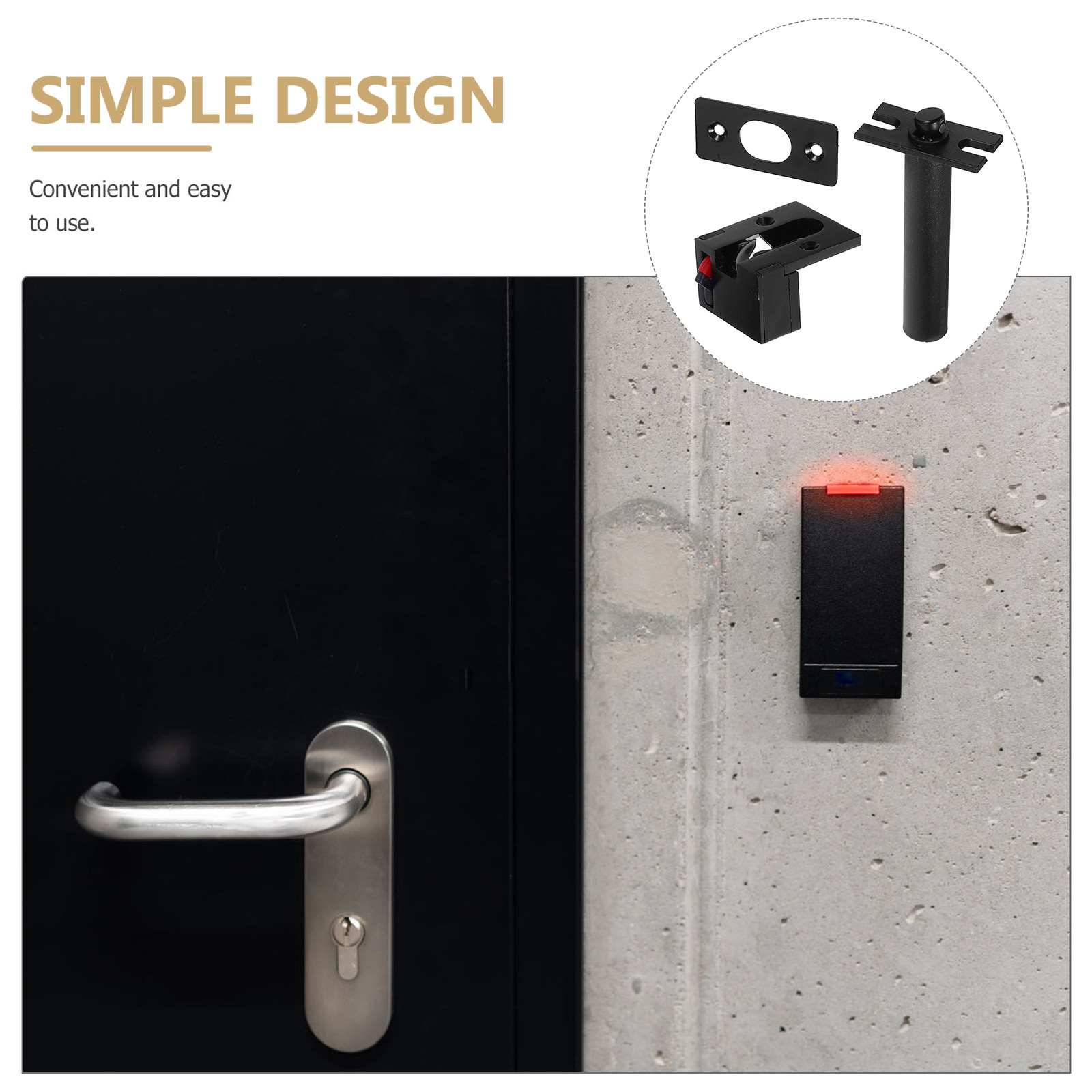 1Set Concealed Stainless Steel - Home Security Front Door ulasan dan harga