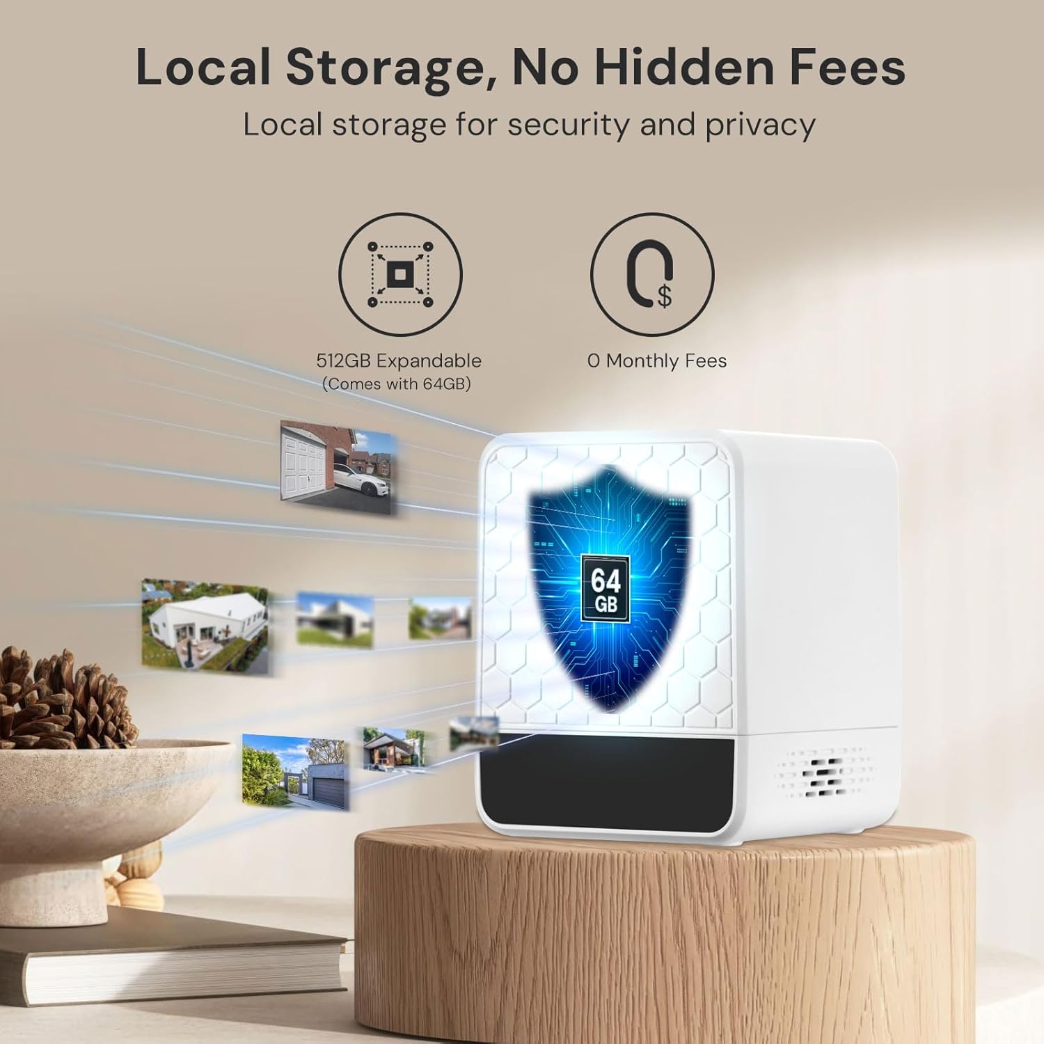 Wireless Outdoor Solar Securit - Home Security No Subscription ulasan dan harga