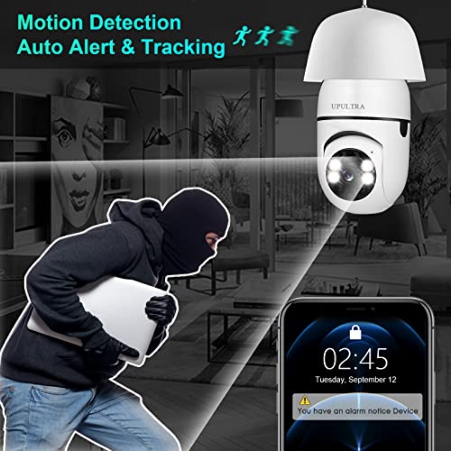 Light Bulb 1080P Security Wire - Home Security With Camera ulasan dan harga