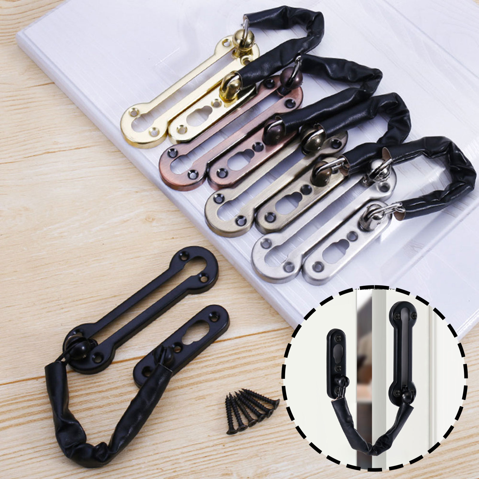 Anti-Theft Chain Door Lock Doo - Home Security Front Door ulasan dan harga